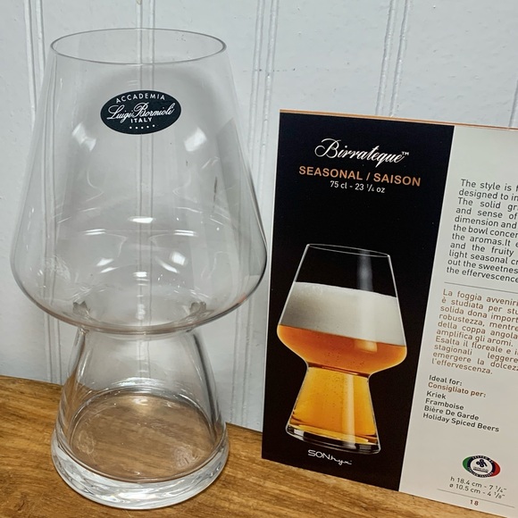 Set of 4 Luigi Bormioli Crystal Italian Beer Steins Glasses - Picture 2 of 4